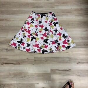 Itsu multicoloured midi skirt with elastic waistband and pockets. Size: 2